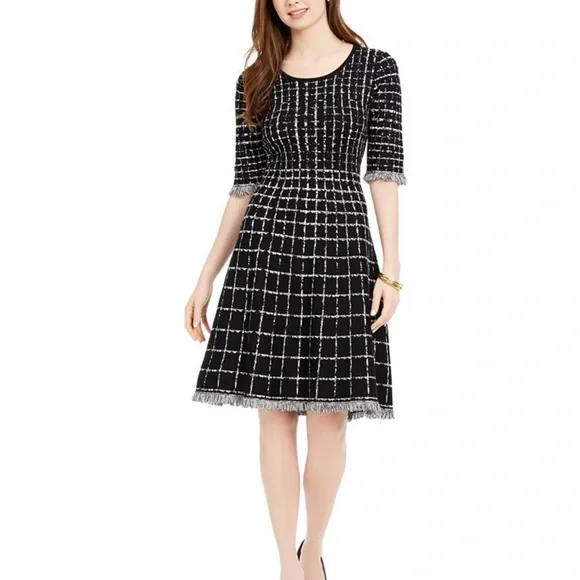 Taylor Women's Sweaterdress Black Size Small - Picture 4 of 9